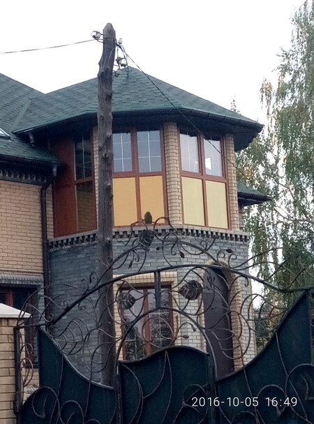 скління будинку.